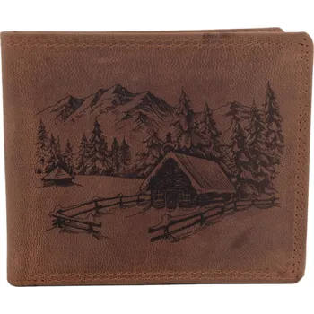 Peněženka Pánská peněženka MERCUCIO světlehnědá vzor 96 krajinka 2911908