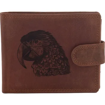 Peněženka Pánská peněženka MERCUCIO světlehnědá vzor 16 papoušek 2911906