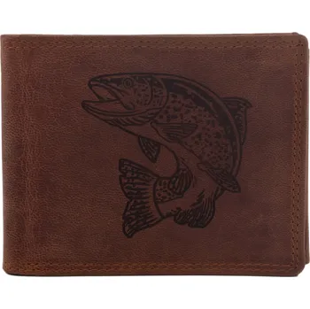 Peněženka Pánská peněženka MERCUCIO světlehnědá vzor 51 pstruh 2911908