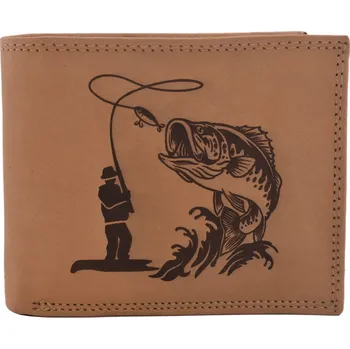 Peněženka Pánská peněženka MERCUCIO natural vzor 57 rybář a candát 2911911