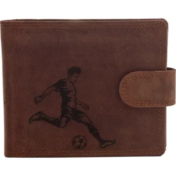 Peněženka Pánská peněženka MERCUCIO světlehnědá vzor 84 fotbalista 2911906