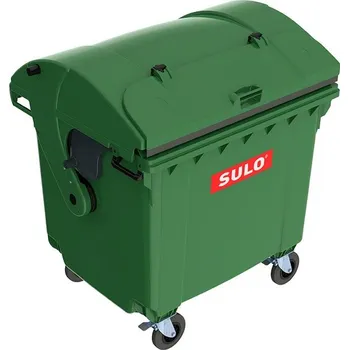 Popelnice Kontejner plastový SULO 1100 l, víko ve víku, zelený