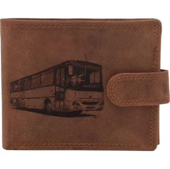 Peněženka Pánská peněženka MERCUCIO světlehnědá vzor 53 autobus 2911906