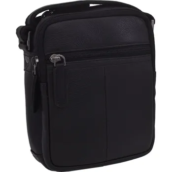 Kabelka Mercucio Pánské kožené crossbody černá nappa 250588