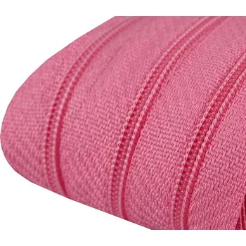 Zip Zip spirálový šíře 3 mm metráž - růžový - 1m