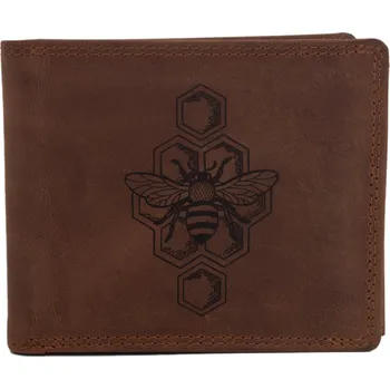 Peněženka Pánská peněženka MERCUCIO světlehnědá vzor 62 včelárstvo 2911908