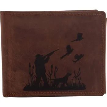 Peněženka Pánská peněženka MERCUCIO světlehnědá vzor 54 myslivec s puškou 2911908