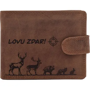 Peněženka Pánská peněženka MERCUCIO světlehnědá vzor 68 lovu zdar 2911906