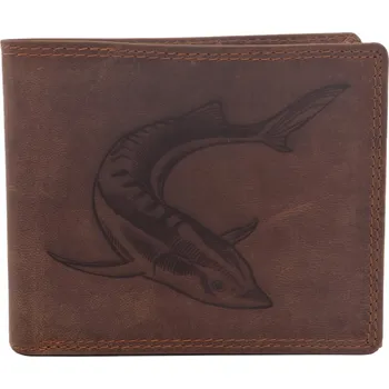 Peněženka Pánská peněženka MERCUCIO světlehnědá vzor 48 jeseter 2911908