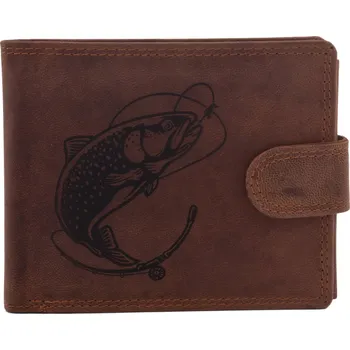 Peněženka Pánská peněženka MERCUCIO světlehnědá vzor 49 pstruh s prutem 2911906