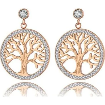 Náušnice Přívěskynakrk.cz Ocelové náušnice TREE OF LIFE