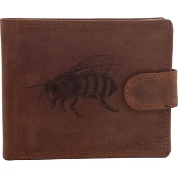 Peněženka Pánská peněženka MERCUCIO světlehnědá vzor 14 včela 2911906