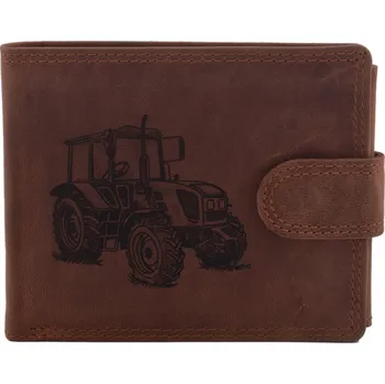 Peněženka Pánská peněženka MERCUCIO světlehnědá vzor 32 traktor 2911906