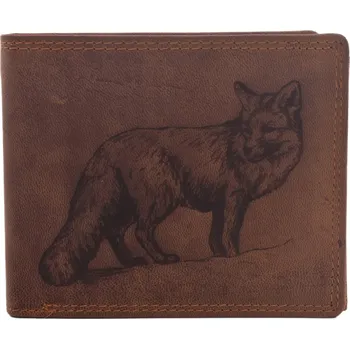 Peněženka Pánská peněženka MERCUCIO světlehnědá vzor 29 liška 2911908