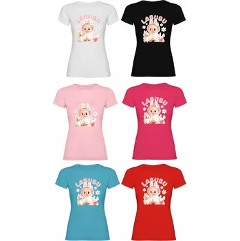 Dívčí oblečení Dívčí bavlněné tričko Labubu Barva: Bílá