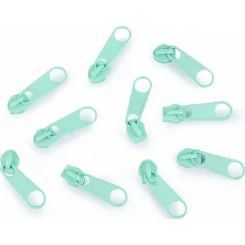 Zip Jezdec ke spirálovým zipům 3 mm - modrý azuro - 1ks