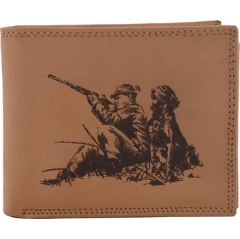 Peněženka Pánská peněženka MERCUCIO natural vzor 60 myslivec a pes 2911911
