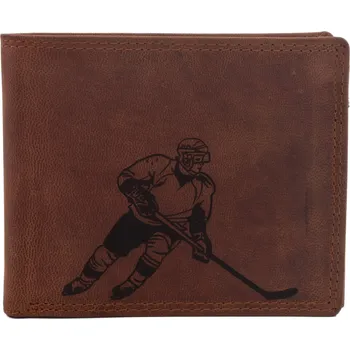 Peněženka Pánská peněženka MERCUCIO světlehnědá vzor 91 hokejista 2911908