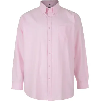 KAM košile pánská 664A nadměrná velikost růžová 5XL