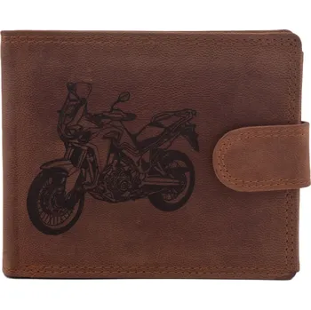 Peněženka Pánská peněženka MERCUCIO světlehnědá vzor 36 motorka enduro 2911906