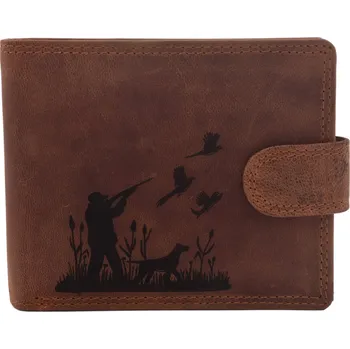 Peněženka Pánská peněženka MERCUCIO světlehnědá vzor 54 myslivec s puškou 2911906