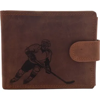 Peněženka Pánská peněženka MERCUCIO světlehnědá vzor 91 hokejista 2911906