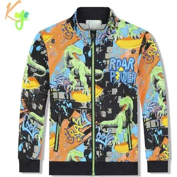 Chlapecká mikina Chlapecká mikina Kugo EM9321 tmavě modrá / signální zip