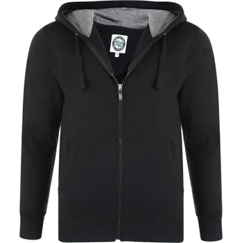 Pánská mikina KAM mikina pánská KBS 503H nadměrná velikost černá 2XL