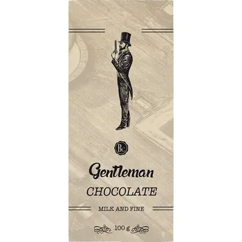 Čokoláda Dárková mléčná čokoláda pro muže 100 g - Gentleman