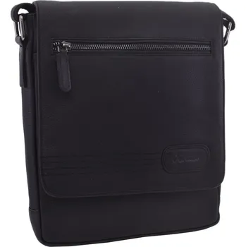 Kabelka Mercucio Pánské kožené crossbody černá nappa 250853