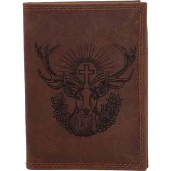 Peněženka Dokladovka MERCUCIO světlehnědá vzor 37 sv. Hubert 2911928