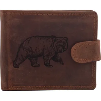 Peněženka Pánská peněženka MERCUCIO světlehnědá vzor 20 medvěd 2911906