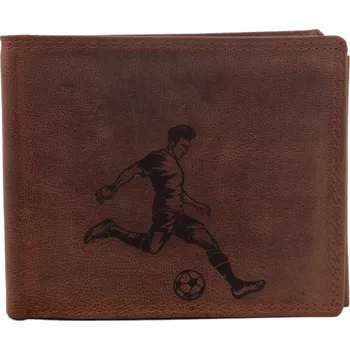 Peněženka Pánská peněženka MERCUCIO světlehnědá vzor 84 fotbalista 2911908