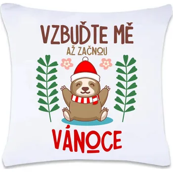 Dekorativní polštářek DOBRÝ TRIKO Polštář s potiskem 40 x 40 cm Vzbuďte mě Oboustranný tisk: NE