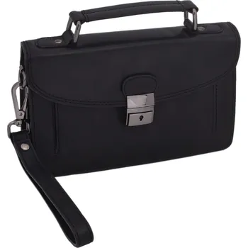 Pánská aktovka Mercucio Kožená etue taška černá 3311574