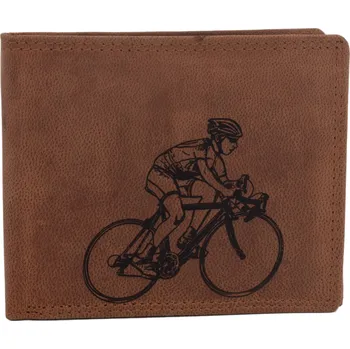 Peněženka Pánská peněženka MERCUCIO světlehnědá vzor 90 cyklista 2911908