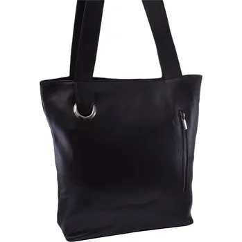 Kabelka Mercucio Dámská kožená kabelka černá 250703