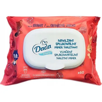Toaletní papír Dada vlhčený toaletní papír s vůní granátového jablka s víčkem - 60 ks