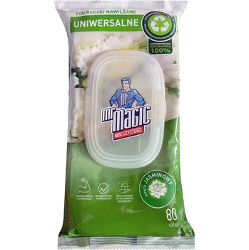 Hygienický ubrousek Mr Magic Univerzální vlhčené utěrky s jasmínovou vůní - 80 ks