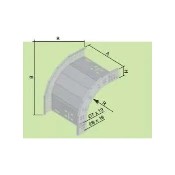 Elektroinstalační materiál MARS oblouk 90°NKO 90x50x250(5178)S KOPOS - KOLIN a.s. 41-08-270-85178