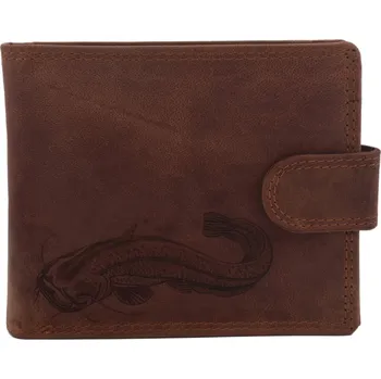 Peněženka Pánská peněženka MERCUCIO světlehnědá vzor 6 sumec celý 2911906