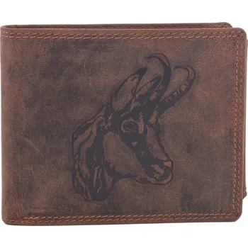 Peněženka Pánská peněženka MERCUCIO svetlohnedá embos kamzík 2911908