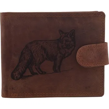 Peněženka Pánská peněženka MERCUCIO světlehnědá vzor 29 liška 2911906