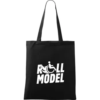 Nákupní taška Roll model - Taška bavlněná - 42 x 38 cm ( Černá )