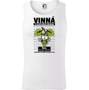 Vinná réva odsouzena Ryzlink rýnský - Tílko pánské Core - XL ( Bílá )