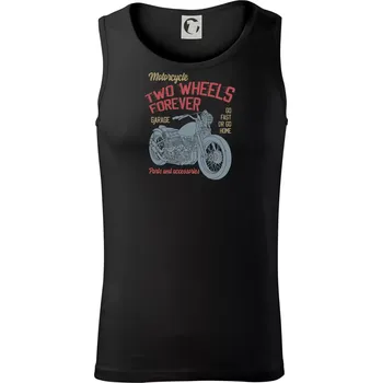 Two wheels forever go fast - Tílko pánské Core - XL ( Černá )
