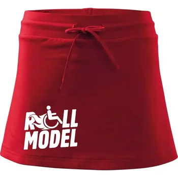 Dámská sukně Roll model - Sportovní sukně - two in one - M ( Červená )