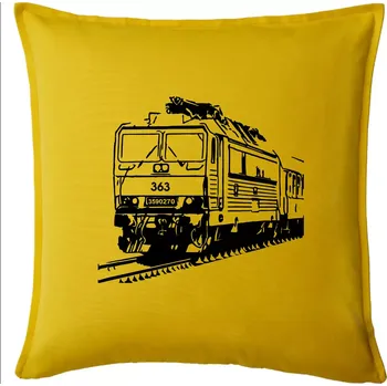 Polštář Vlak 363 - Polštář 50x50 - 50x50 - Pouze potah ( Žlutá )