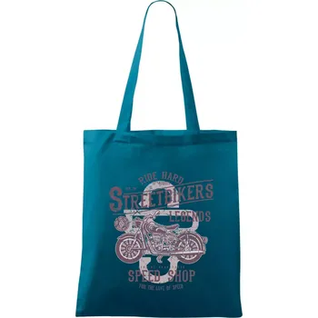 Nákupní taška Street Bikers - Taška bavlněná - 42 x 38 cm ( Petrolejová )