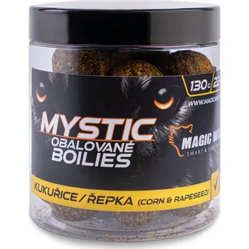 Nástraha Magic Wolf - Kukuřice / řepka MYSTIC Boilies OBALOVANÉ 130g 26mm